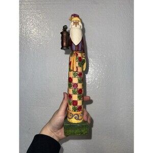 Jim Shore Pencil Santa Lantern The Heart Is A Garden Where Love Blooms #117647